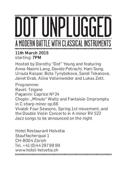 In Concert: Dot Unplugged